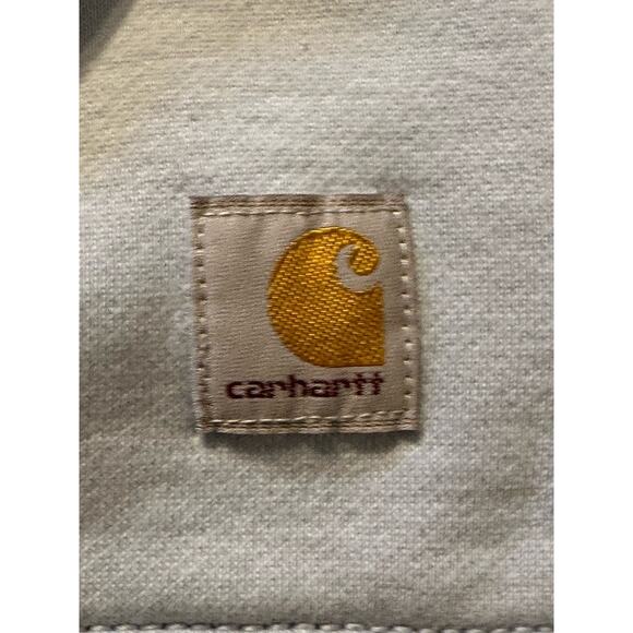 Carhartt Women’s Midweight Crewneck Logo Sleeve Sweatshirt Sz 3X Pullover Blue - Picture 3 of 7
